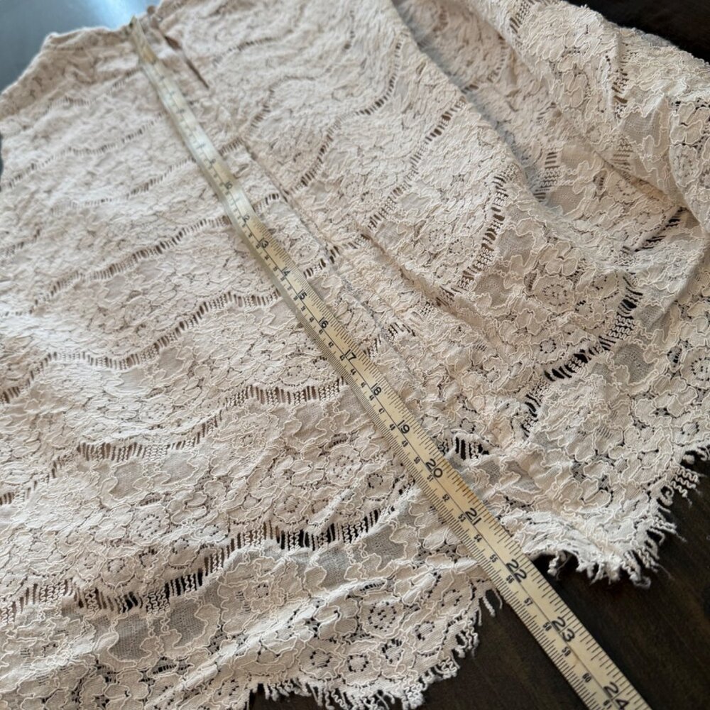 Love, Fire Women’s Sleeveless Lace Blouse, Cream, XL - Picture 7 of 9